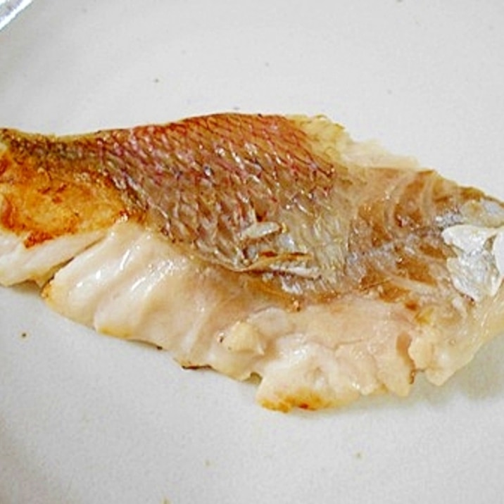フライパンで　☆　鯛の塩焼き